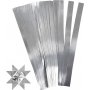 Sternstreifen - Silber - 4,5 cm - 100 Streifen