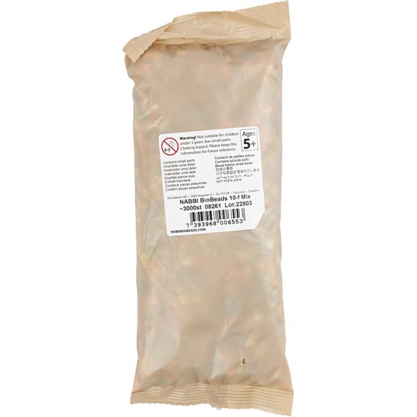 NABBI BioBeads - gemischte Farben - mittel - 3000 Stk