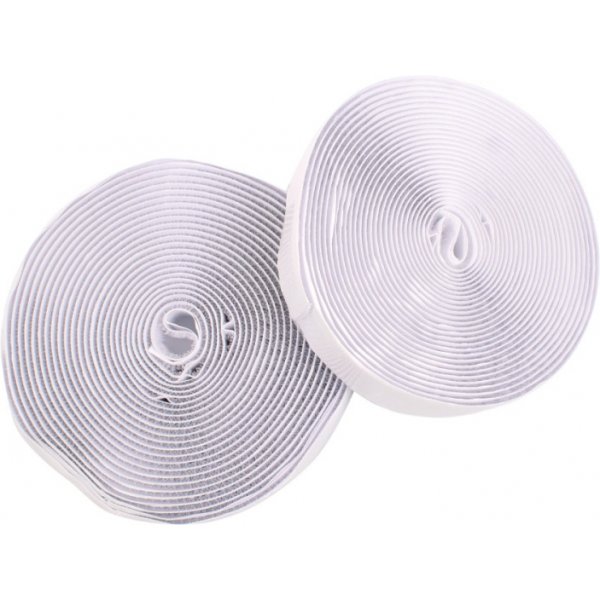 Klettband auf Rolle 20 mm x 5 m selbstklebend