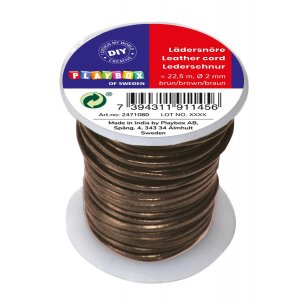 Lederband 22,5 m braun Lederband 22,5 m braun