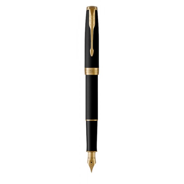 Fllfederhalter Parker - Sonnet Matte Black - GT Fllfederhalter - Mittelblau