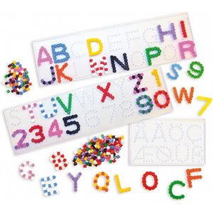 Perlenplättchen Buchstaben & Zahlen - 5 Stk Perlenplättchen Buchstaben & Zahlen - 5 Stk