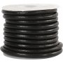 Lederband - Schwarz - 4 mm - 5 m