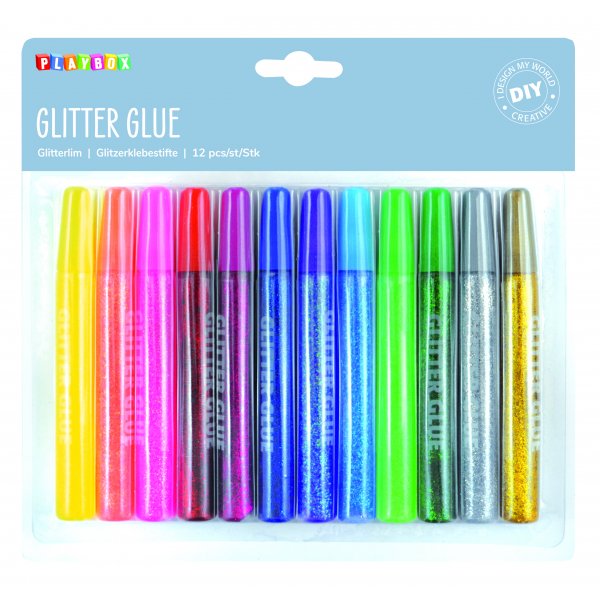 Glitzerkleber 12 Stk