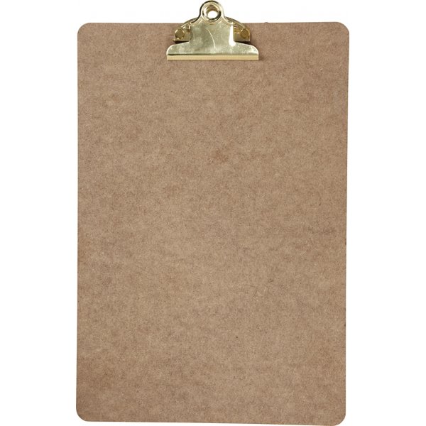 Klemmbrett/Zeichenblock - Messing - A4