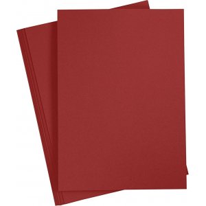 Farbiger Karton - dunkelrot - A4 - 180 g - 20 Blatt Farbiger Karton - dunkelrot - A4 - 180 g - 20 Blatt