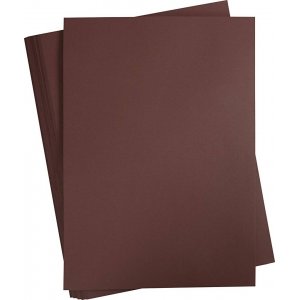 Farbiger Karton - dunkelbraun - A2 - 180 g - 100 Blatt Farbiger Karton - dunkelbraun - A2 - 180 g - 100 Blatt