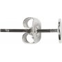 Ohrstecker mit Plttchen - versilbert - 100 Stk