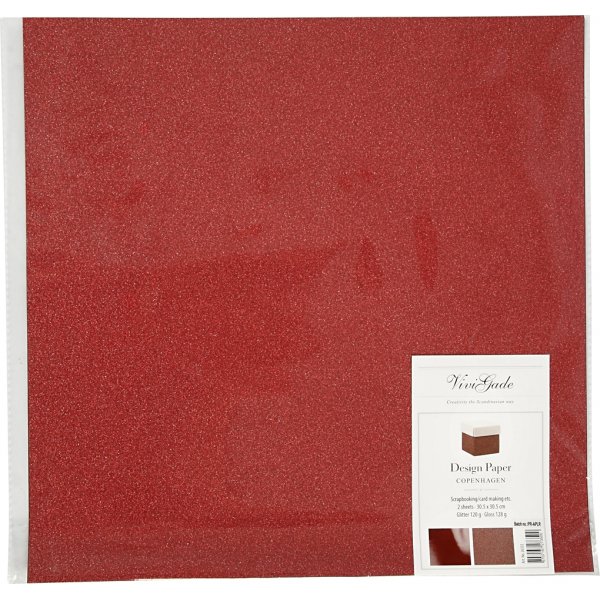 Vivi Gade Designpapier - Rot - 2 Blatt