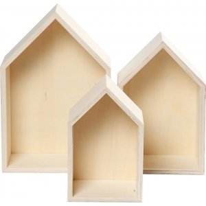 Aufbewahrungsboxen - Häuser - 3 Stk Aufbewahrungsboxen - Häuser - 3 Stk