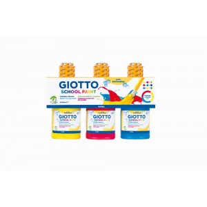 Waschbare Kinderfarbe Giotto 3x250 ml - Gelb/Rot/Blau Waschbare Kinderfarbe Giotto 3x250 ml - Gelb/Rot/Blau