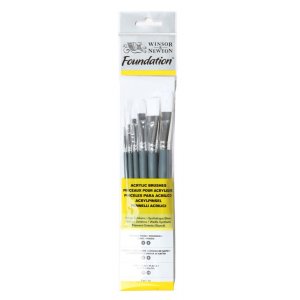Synthetisches Pinselset W&N Foundation Acrylic - Nr. 7 Synthetisches Pinselset W&N Foundation Acrylic - Nr. 7