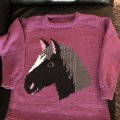 Kundenbild Strickanleitung - Pullover mit Pferdekopf