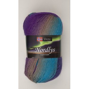 Wikingergarn Nordlys 100g - Türkis/Grau/Lila (964) Wikingergarn Nordlys 100g - Türkis/Grau/Lila (964)
