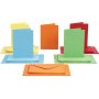 Karten und Umschlge - gemischte Farben 11,5 x 16,5 cm - 50 Sets