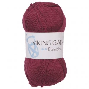 Wikingergarn Bambino 50g - Burgund (461) Wikingergarn Bambino 50g - Burgund (461)
