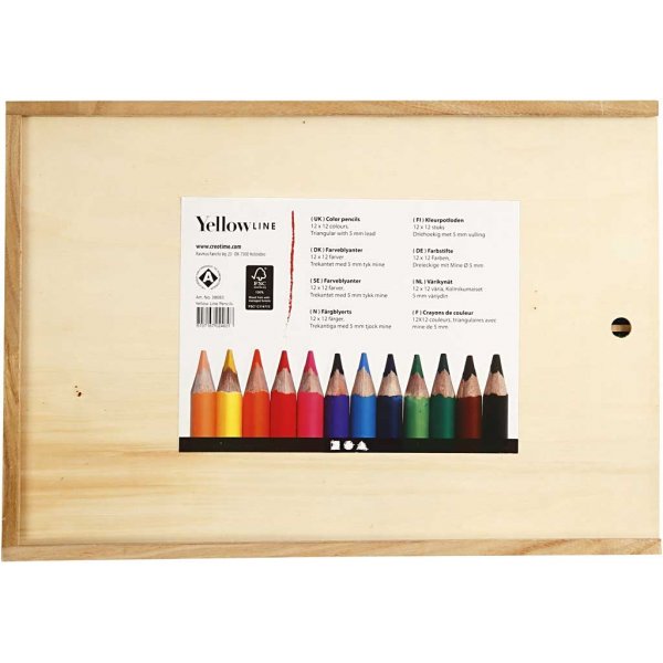 Buntstifte - 5 mm - gemischte Farben - 144 Stk