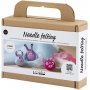 Mini DIY Kit Nadelfilzen, gemischte Farben, Monster