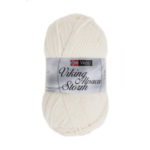 Wikingergarn Alpaca Storm 50g - Natur (502) Wikingergarn Alpaca Storm 50g - Natur (502)