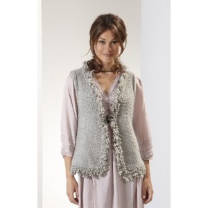 Strickmuster - Weste mit Pelzbesatz Strickmuster - Weste mit Pelzbesatz