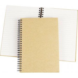 Notizbuch mit Spirale - braun - A5 Notizbuch mit Spirale - braun - A5