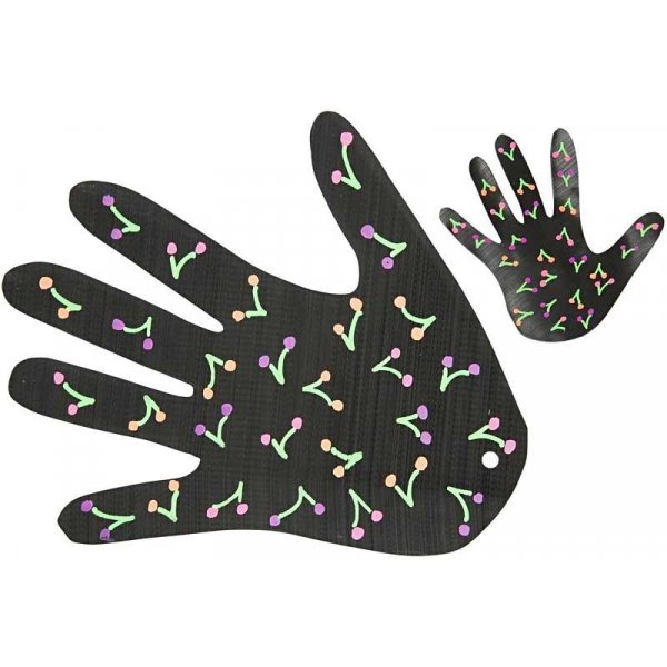 Deko-Textilstifte - 3 mm - Neonfarben - 6 Stk