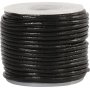 Lederband - Schwarz - 1 mm - 10 m
