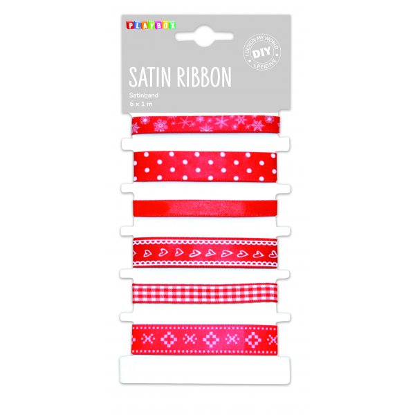 Satinband-Mix - 6 Stk Satinband-Mix - 6 Stk