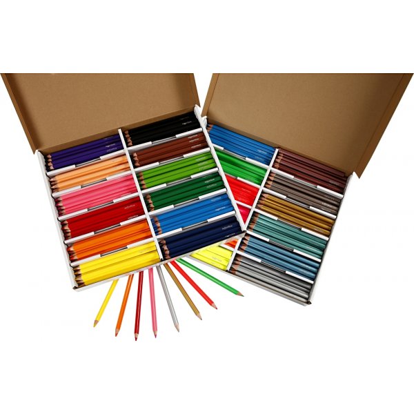 Colortime Buntstifte - gemischte Farben - JUMBO - 12 x 12 Stk