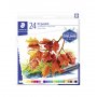 Ölpastellkreiden STAEDTLER, 24 Farben - Aschgrau Ölpastellkreiden STAEDTLER, 24 Farben - Aschgrau
