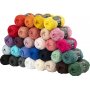 Baumwollgarn - gemischte Farben - Nr. 8/4 30 x 50 g