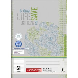 Schulheft - A6-Recyclingpapier (64 Seiten) Schulheft - A6-Recyclingpapier (64 Seiten)