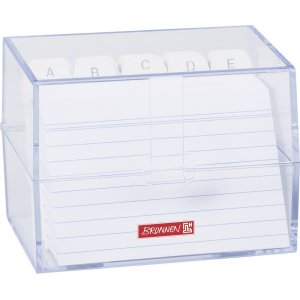 Kartenbox mit Register - A7 - transparent Kartenbox mit Register - A7 - transparent