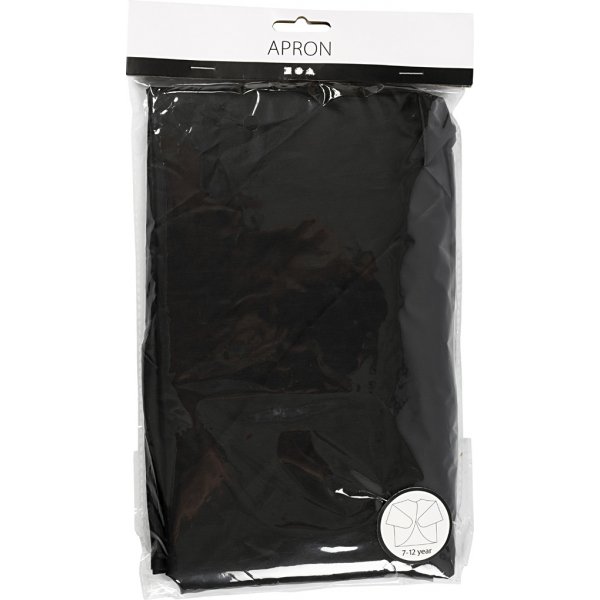 Malerschrze - schwarz - 7-12 Jahre