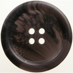 Knopf Rund 4-Loch 20 mm 5 Stück - Schwarz/Braun meliert Knopf Rund 4-Loch 20 mm 5 Stück - Schwarz/Braun meliert