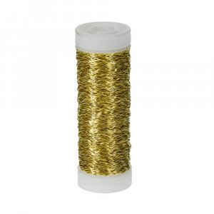 Gemusterter Draht ø 0,25 mm - Gold 45 m Gemusterter Draht ø 0,25 mm - Gold 45 m