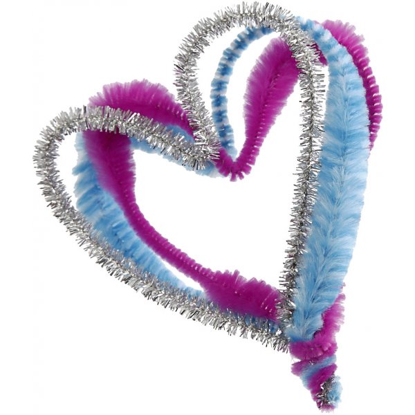 Spa� mit Klemmen und Pfeifenreinigern - bunt gemischt