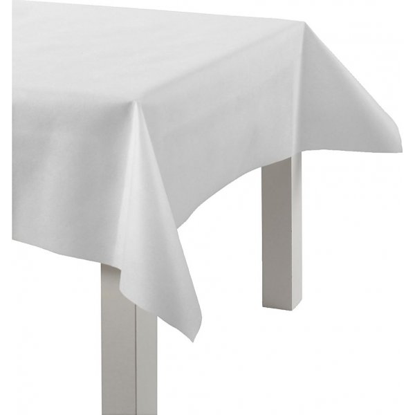Tischdecke aus Stoffimitat - wei - 10 m