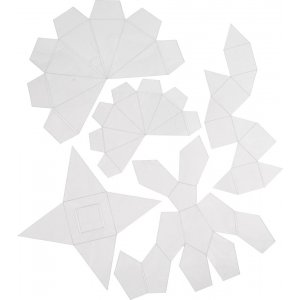 Formen - transparent - geometrische Formen - 5 Stk Formen - transparent - geometrische Formen - 5 Stk