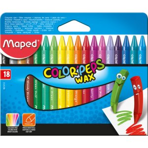 Kreidepinsel - Maped - Color'Peps 18 Wachsmalstifte Kreidepinsel - Maped - Color'Peps 18 Wachsmalstifte