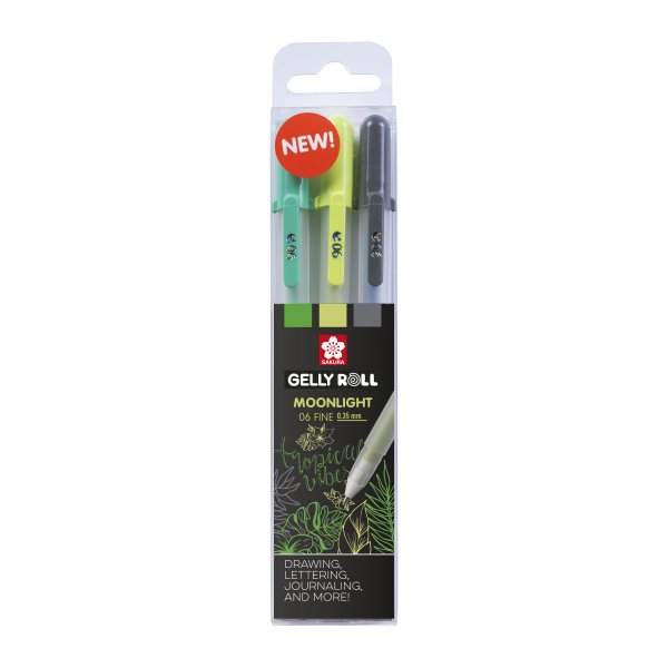 Gelstifte Sakura Gelly Roll Set 3 Stifte - Botanic