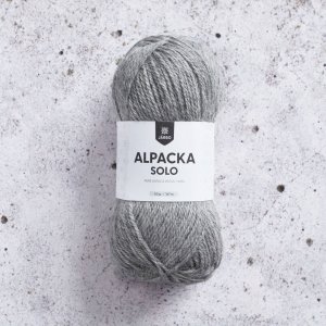 Alpaka Solo 50g - Hellgrau Alpaka Solo 50g - Hellgrau