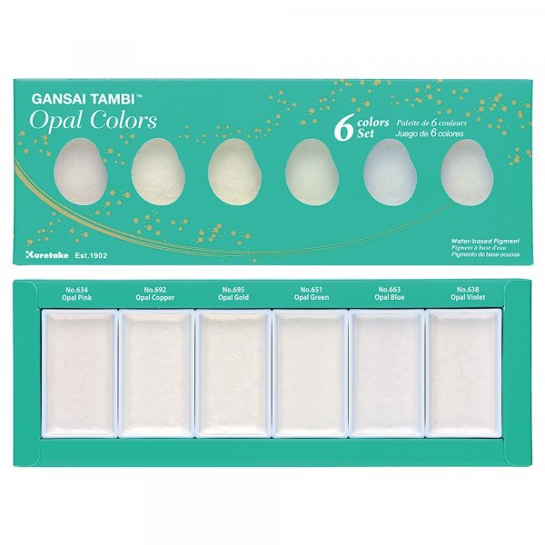 Aquarellfarbe Gansai Tambi 6 Farben - Opal