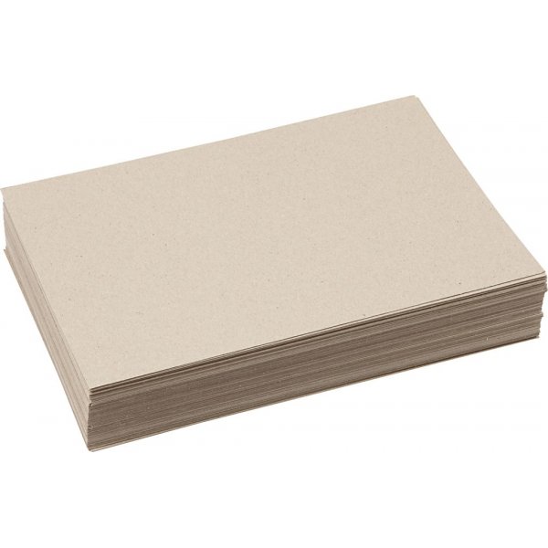 Recycelter Karton - Graubraun - A4 - 125 Blatt