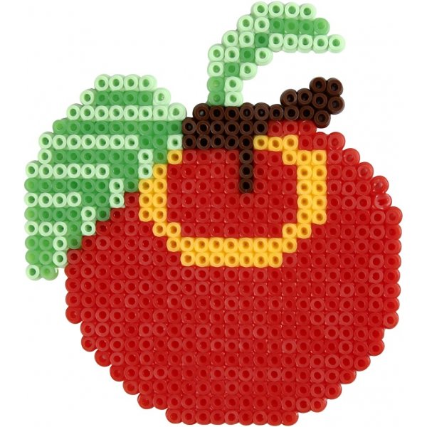 Perlenteller - Blume - Mdchen - Junge - Apfel und Birne - 6 Stk