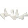 Styroporkegel - wei - 5,5 cm - 50 Stk