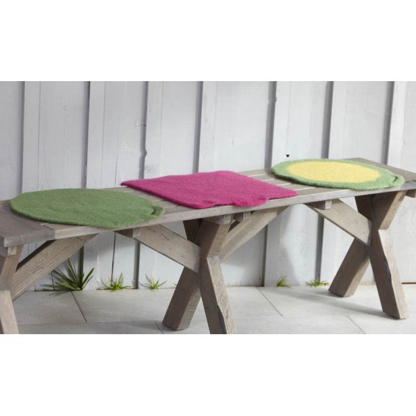 Strickanleitungen - Gefilzte Sitzkissen