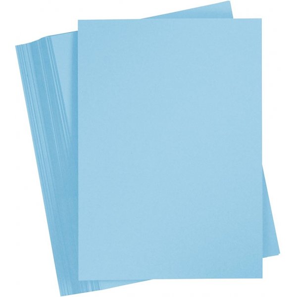 Farbiger Karton - Hellblau - A4 - 180 g - 100 Blatt Farbiger Karton - Hellblau - A4 - 180 g - 100 Blatt
