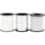 Geschenkkordel - Silber - Silberglitter - Wei - 3 x 15 m