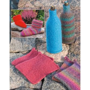 Strickmuster - Topflappen, Flaschenwärmer/Kühler und Socken aus Filz Strickmuster - Topflappen, Flaschenwärmer/Kühler und Socken aus Filz